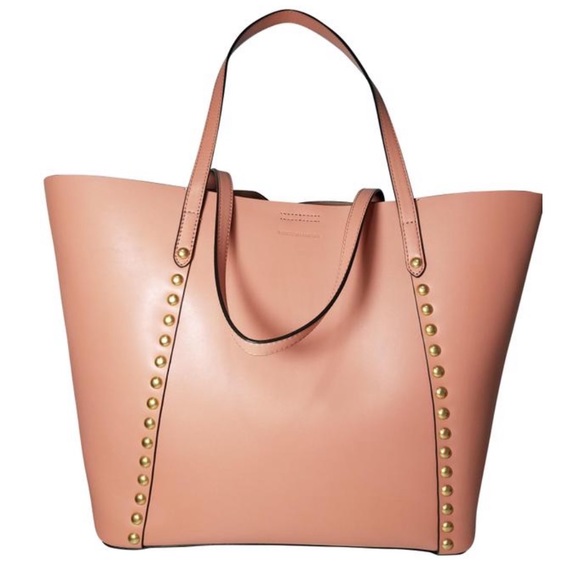 Rebecca Minkoff Handbags - Rebecca Minkoff Blythe studded peach tote bag